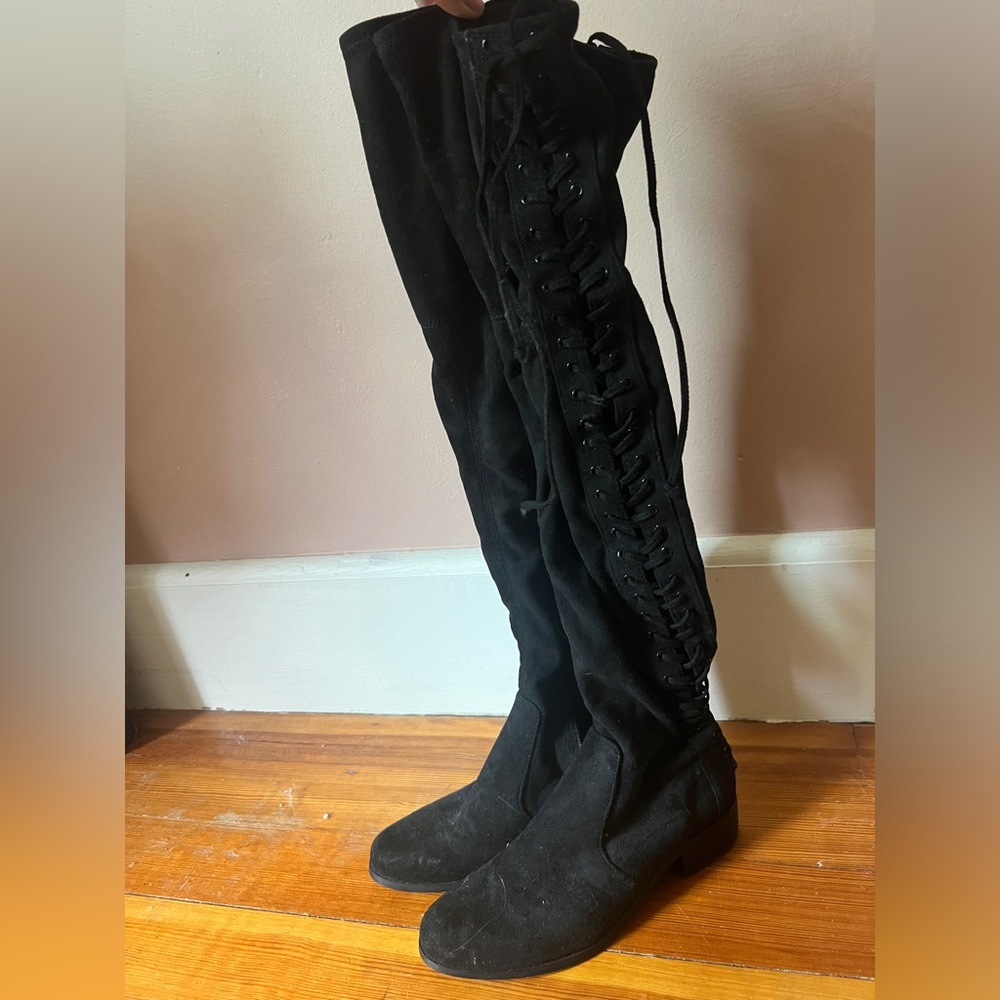 Knee high black boots size 6.5